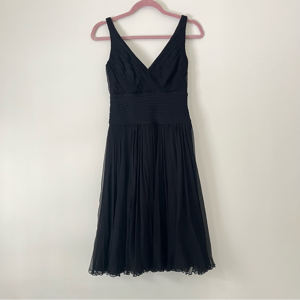 Great Little Black Dress LBD V-Neck Knee Length